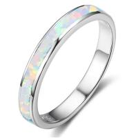 Zinc Alloy Finger Ring, with Opal, fashion jewelry & Unisex 20mm 