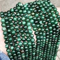 Single Gemstone Beads, Euchlorite Kmaite, Round, polished, DIY green Approx 38 cm 