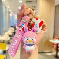 Plastic Key Chain, Soft PVC, with Zinc Alloy, cute & multifunctional & Unisex 