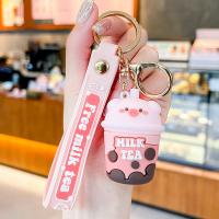 Plastic Key Chain, Soft PVC, with Zinc Alloy, cute & multifunctional & Unisex 