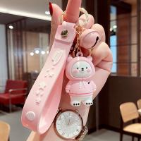 Plastic Key Chain, Soft PVC, with Zinc Alloy, cute & multifunctional & Unisex 