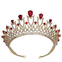 Bridal Tiaras, Zinc Alloy, plated, for woman & with rhinestone Inner Approx 145mm 