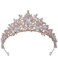 Bridal Tiaras, Zinc Alloy, plated, for woman & with rhinestone Inner Approx 145mm 