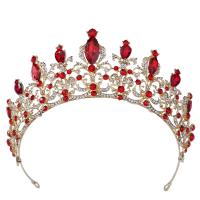 Bridal Tiaras, Zinc Alloy, plated, for woman & with rhinestone Inner Approx 160mm 