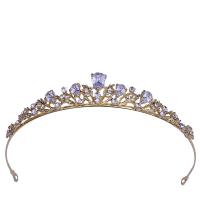 Bridal Tiaras, Zinc Alloy, plated, micro pave cubic zirconia & for woman Inner Approx 150mm 