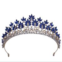 Bridal Tiaras, Zinc Alloy, plated, for woman & with rhinestone Inner Approx 145mm 