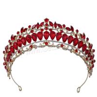 Bridal Tiaras, Zinc Alloy, plated, for woman & with rhinestone Inner Approx 155mm 