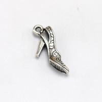 Zinklegierung Schuhe Anhänger, antik silberfarben plattiert, Modeschmuck & DIY, 23x5mm, Bohrung:ca. 4mm, verkauft von PC