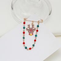 Weihnachten Schmuck Brosche, Zinklegierung, Weihnachts-Design & verschiedene Stile für Wahl, verkauft von PC