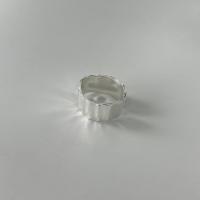 Anillo de Plata Ley, Plata de ley 925, chapado en color de plata, Joyería & ajustable & para mujer, 19.7mm, 9.5mm, tamaño:7, Vendido por UD