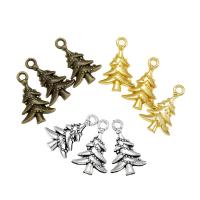 Zinc Alloy Christmas Pendants, Christmas Tree, plated, Christmas Design & DIY 