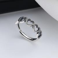 Anillo de Plata Ley, Plata de ley 925, Acabado antiguo, Joyería & para mujer & hueco, 6mm, Vendido por UD