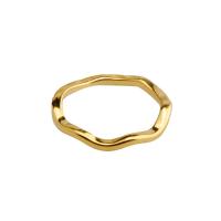 Partículas de acero Anillo de dedo de la cola, chapado, Joyería & diverso tamaño para la opción & para mujer, dorado, Vendido por UD