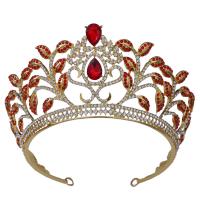 Bridal Tiaras, Zinc Alloy, plated, for woman & with rhinestone Inner Approx 145mm 