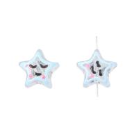 Enamel Acrylic Beads, Star, DIY 19mm Approx 2mm 