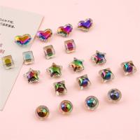 ビード・アクリル・ビーズのビード, アクリル, DIY & さまざまなパターンの選択, 無色, 穴:約 3mm, 4パソコン/バッグ, 売り手 バッグ