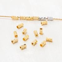 Brass Tube Beads, real gold plated, DIY 