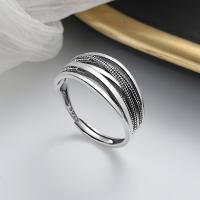 Bague en argent , Argent sterling 925, Finition antique, bijoux de mode & pour femme, 10mm, Vendu par PC