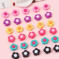 Printing Acrylic Beads, Flower, DIY 16mm Approx 2.7mm 