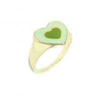 Zinc Alloy Finger Ring, gold color plated, fashion jewelry & for woman & enamel Inner .8cm .4cm 