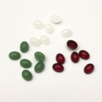 Glassturz Cabochon, Glas, oval, poliert, DIY, keine, 6x8mm, verkauft von PC