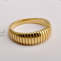 Partículas de acero Anillo de dedo de la cola, chapado, Joyería & unisexo & diverso tamaño para la opción, dorado, Vendido por UD