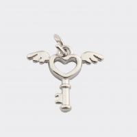 Brass Jewelry Pendants, Key, high quality plated, DIY 