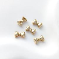 Entretoise de perles en laiton, Noeud papillon, Plaqué d'or 14K, DIY, doré Vendu par PC