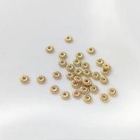 Entretoise de perles en laiton, fleur, Plaqué d'or 14K, style différent d'emballage pour le choix & DIY, doré Vendu par sac