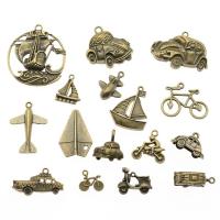 Zinc Alloy Jewelry Finding Set, antique bronze color plated, vintage & DIY & mixed, 10-20mm 