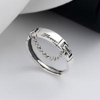 Bague en argent , Argent sterling 925, Finition antique, bijoux de mode & pour femme, 6mm, Vendu par PC