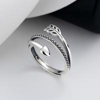 Bague en argent , Argent sterling 925, Finition antique, bijoux de mode & pour femme, 13mm, Vendu par PC