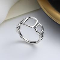 Bague en argent , Argent sterling 925, Finition antique, bijoux de mode & pour femme & creux, 11mm, Vendu par PC