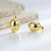 Brass Stud Earring, plated, fashion jewelry & for woman 