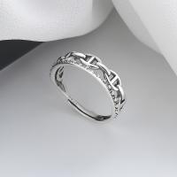 Bague en argent , Argent sterling 925, Finition antique, bijoux de mode & pour femme & creux, 6mm, Vendu par PC