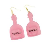 Acrylic Drop Earring, Winebottle, fashion jewelry & for woman 