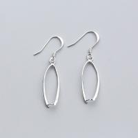 Sterling Silver Hook Earwire, 925 Sterling Silver, plated 