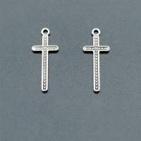 Zinc Alloy Cross Pendants, antique silver color plated, vintage & DIY Approx 