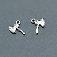 Zinc Alloy Tool Pendants, Axe, antique silver color plated, vintage & DIY Approx 