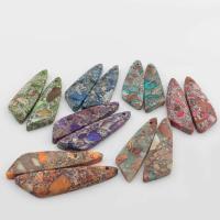 Impression Jasper Pendants, Triangle, fashion jewelry & DIY 