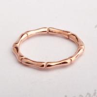 Anillo de dedo de acero Titanium de, Partículas de acero, Chapado en oro rosa 18K, Joyería & diverso tamaño para la opción & para mujer, color de rosa dorada, Vendido por UD