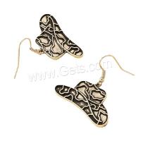 Boucle d'oreille goutte Zinc Alloy, alliage de zinc, chapeau, Placage de couleur d'or, bijoux de mode & pour femme Vendu par paire