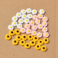 Fornitura de pasador de pelo, resina, Chrysamthemum, Bricolaje, más colores para la opción, 11x11mm, aproximado 50PCs/Bolsa, Vendido por Bolsa