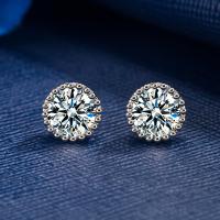 Cubic Zirconia Micro Pave Brass Earring, fashion jewelry & micro pave cubic zirconia & for woman 