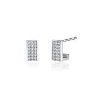 Cubic Zirconia Micro Pave Brass Earring, fashion jewelry & micro pave cubic zirconia & for woman 