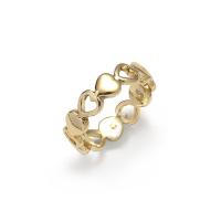 Zinc Alloy Finger Ring, Heart, gold color plated, fashion jewelry & for woman, Inner Approx 19mm 