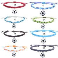 Fashion Create Wax Cord Bracelets, with Zinc Alloy, plated, Unisex & braided & enamel Approx 5.9-11.8 Inch 