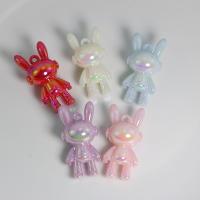 Fashion Plastic Pendants, Rabbit, DIY & luminated Approx 