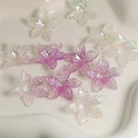 Acrylic Bead Cap, Flower, DIY & luminated Approx 