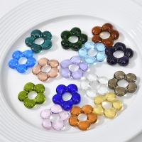 Lampwork Beads, Flower, fashion jewelry & DIY 23.7mm Approx 7.63mm 